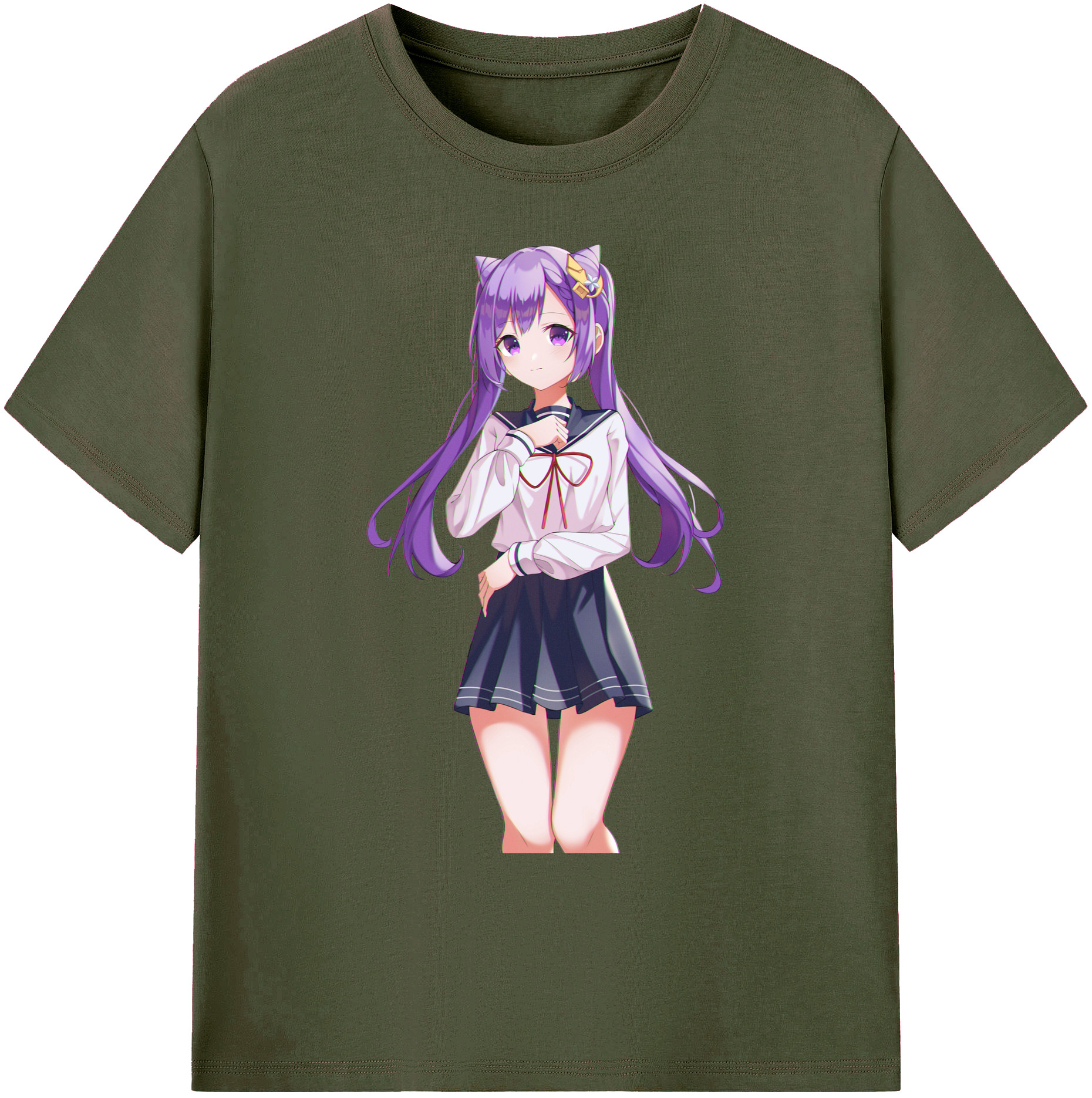 げんし神 刻晴 こくせい genshin Kokusei 綿100％ メンズ半袖Tシャツ｜肌触りやわらか＆通気性